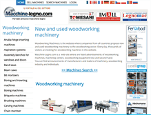 Tablet Screenshot of macchine-legno.com